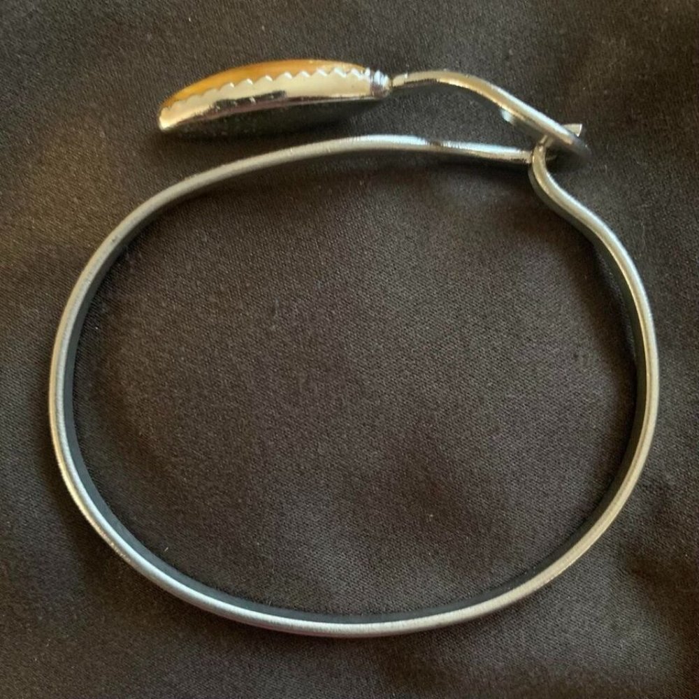 Baltic Amber Handcrafted Hook Bangle Bracelet - image 3